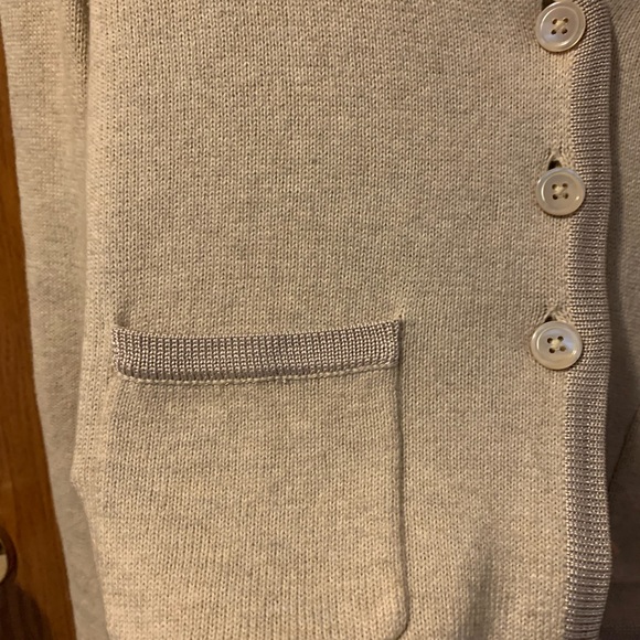 Cotton and cashmere cardigan hangs loose fits 8-10 petite - Picture 1 of 5